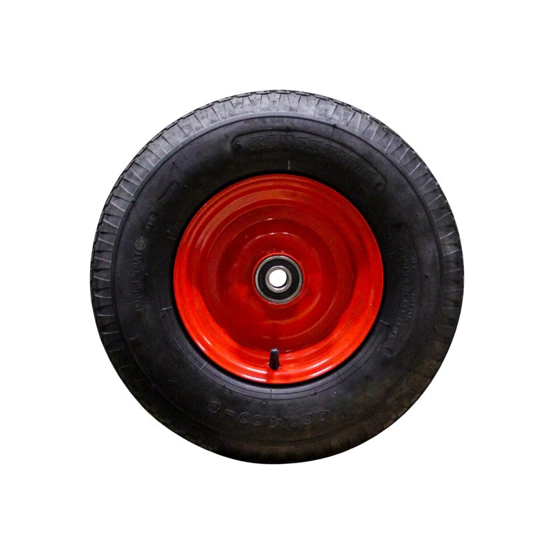 pneu + roue 4.80/4.00-8 2.50Ax8 ET0 NL75mm métal V-6635 Rouge