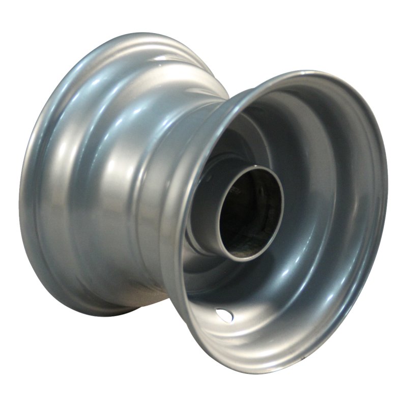 pneu + roue 13x6.50-6 4.50Ax6 ET0 NL75mm métal V-3502 gris argent