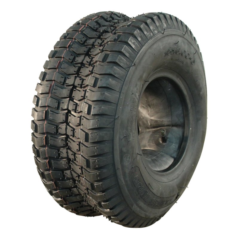 pneu + roue 15x6.00-6 4.50Ax6 ET0 NL78mm métal V-3502 gris argent