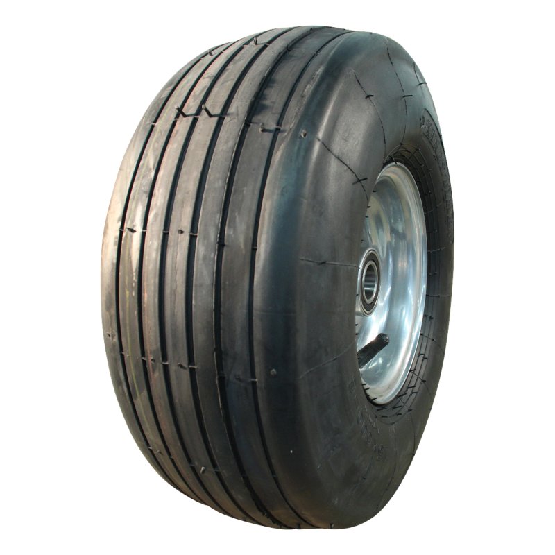 pneu + roue 15x6.00-6 4.50Ax6 ET0 NL90mm métal V-3503 gris