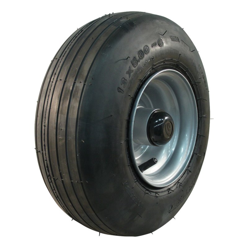 pneu + roue 15x6.00-6 4.50Ax6 ET0 NL88mm métal V-3503HD gris argent