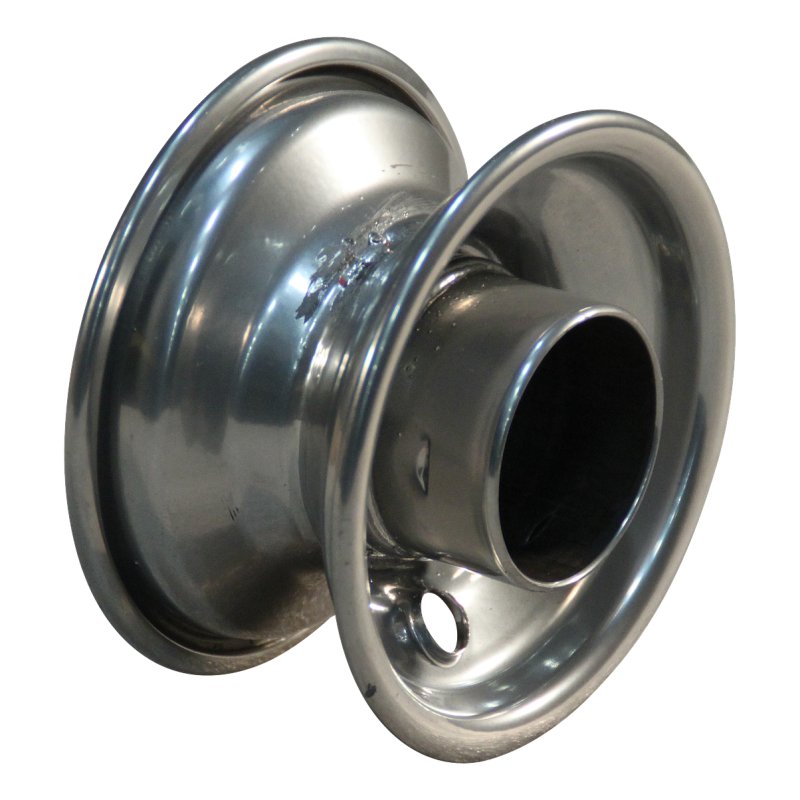 pneu + roue 2.50-4 2.10x4H2 ET0 NL75mm métal V-6606 gris