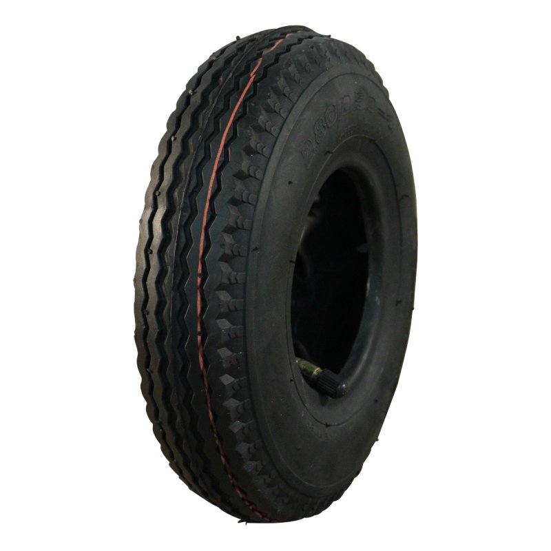 pneu + roue 2.80/2.50-4 2.10x4H2 ET0 NL75mm métal V-6601 gris