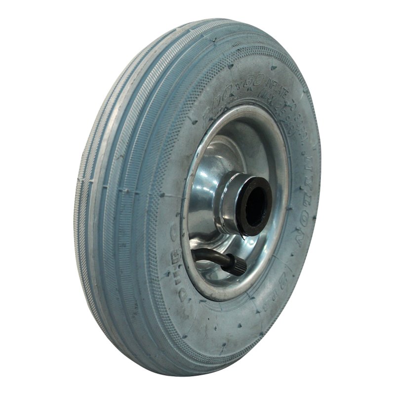 pneu + roue 200x50 1.25x3.8 (200x50) ET0 roulement à billes 20 NL60mm métal HF-207A gris