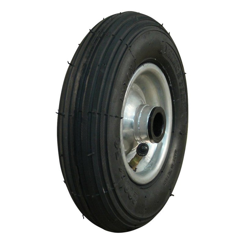 pneu + roue 200x50 1.25x3.8 (200x50) ET0 NL60mm métal V-5501 gris argent