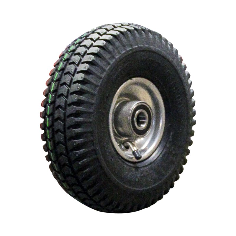 pneu + roue 3.00-4 (260x85) 2.10x4H2 ET0 NL75mm métal C-248 gris