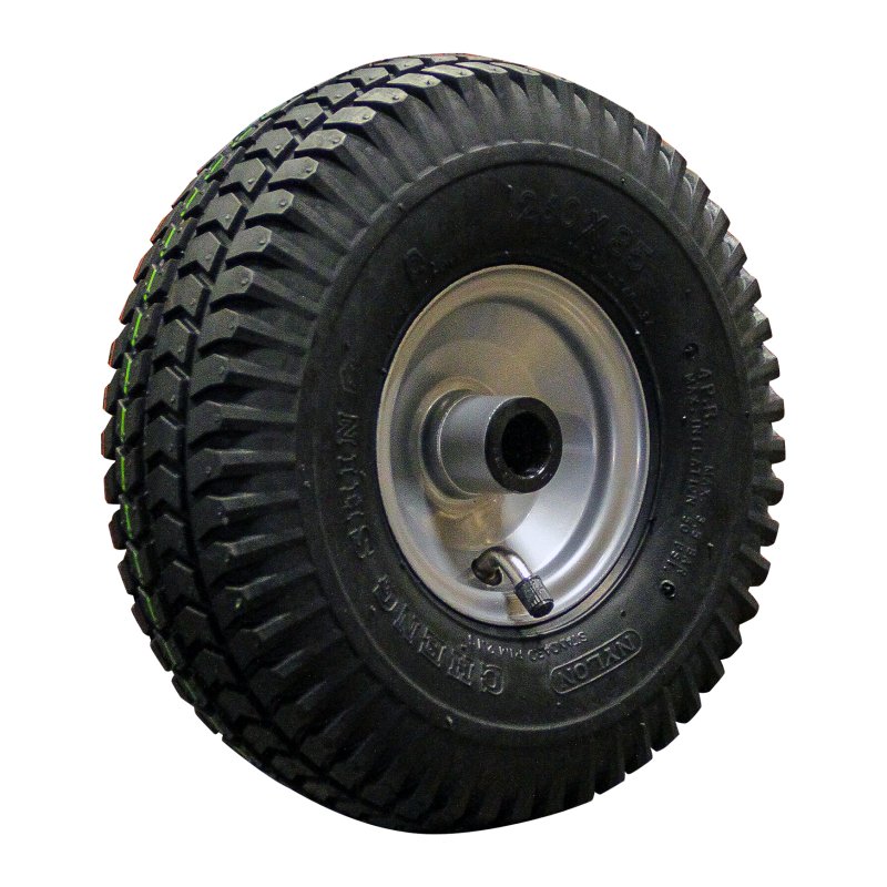 pneu + roue 3.00-4 (260x85) 2.10x4 ET0 NL69mm métal C-248 gris