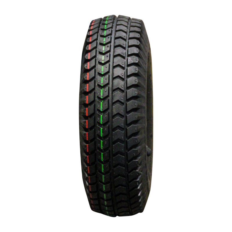 pneu + roue 3.00-4 (260x85) 2.10x4 ET0 NL69mm métal C-248 gris