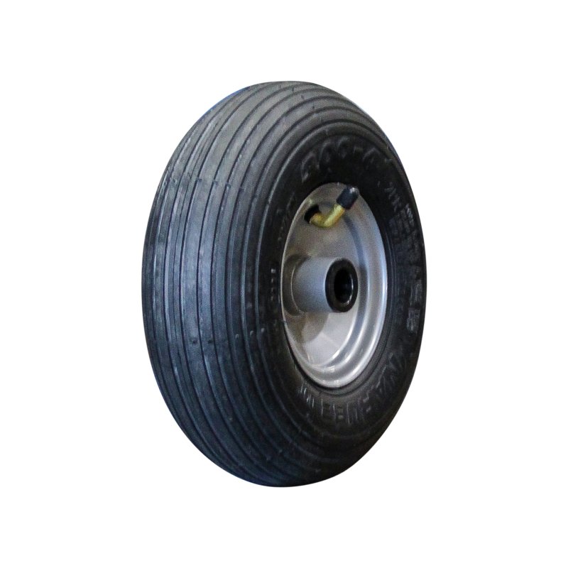 pneu + roue 3.00-4 2.10x4 ET0 NL69mm métal S-2301 gris