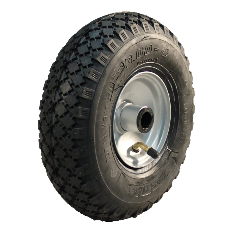 pneu + roue 3.00-4 2.10-4H2 ET0 roulement à rouleaux Ø20 NL75mm métal S-2301 gris
