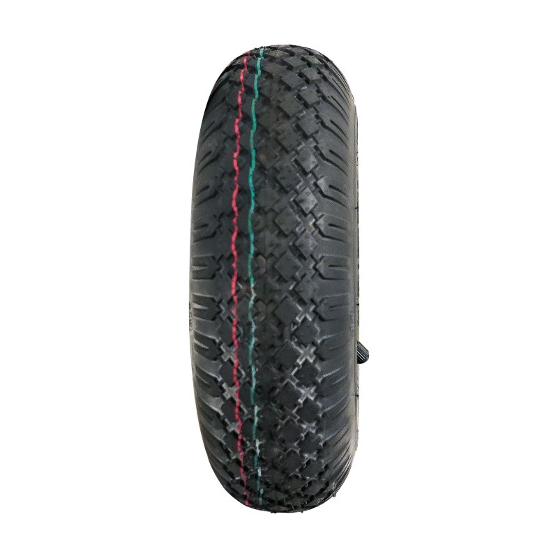 pneu + roue 3.00-4 2.10x4H2 ET0 NL75mm métal S-2303 gris