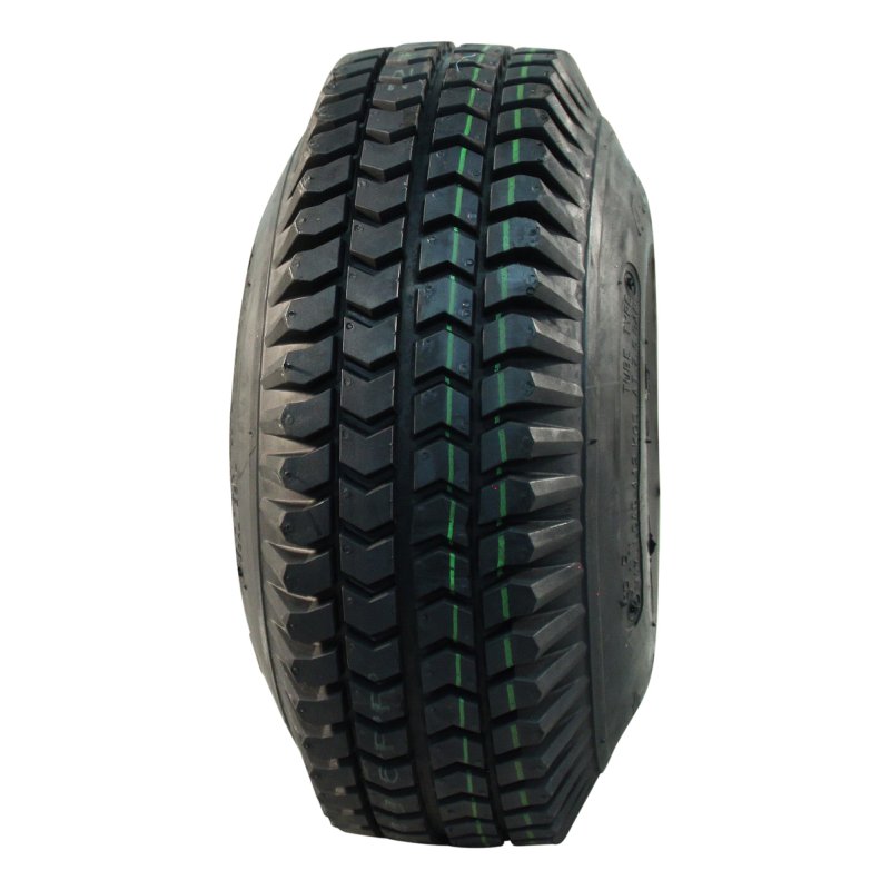 pneu + roue 4.00-4 2.10-4H2 ET0 roulement à rouleaux Ø25 NL75mm métal C-248 gris argent