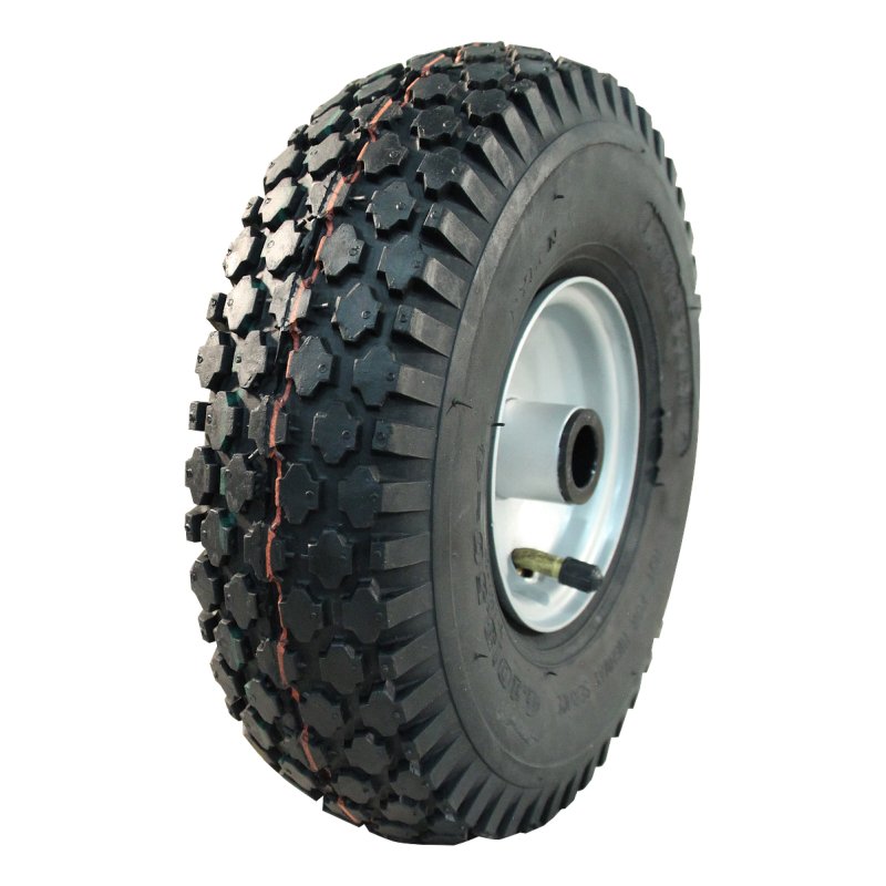 pneu + roue 4.10/3.50-4 2.10x4 ET0 NL75mm plastique V-6602 Rouge