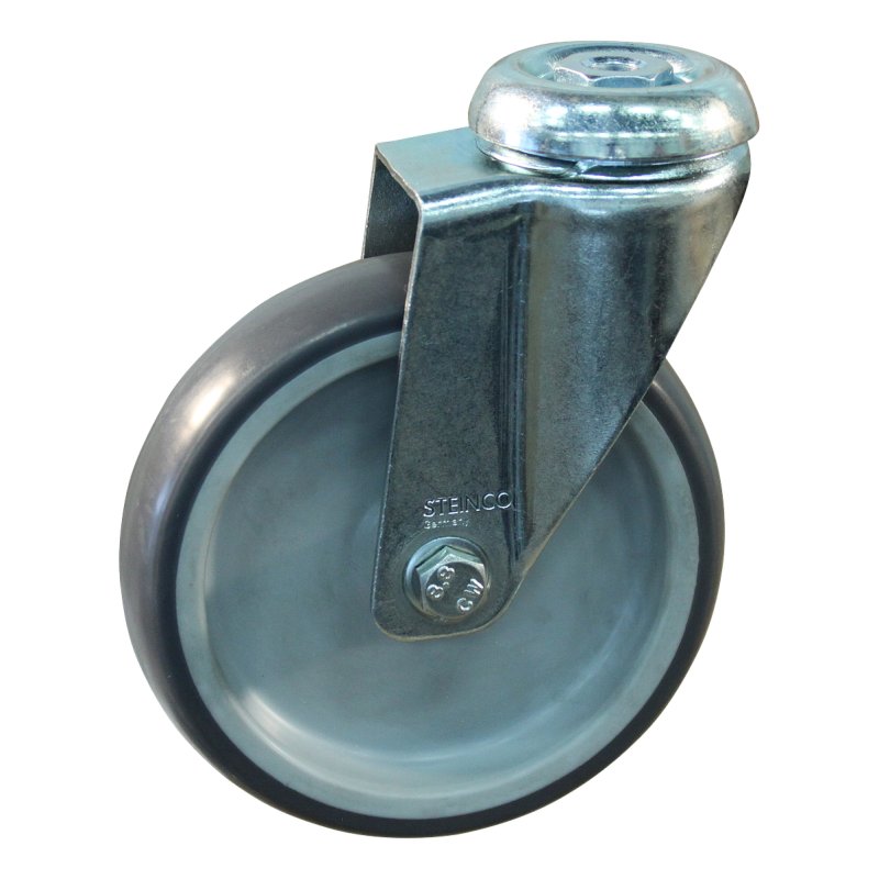roulette pivotante 100mm serie 69 ᠆ 51 trou pour boulon trou pour boulon palier lisse