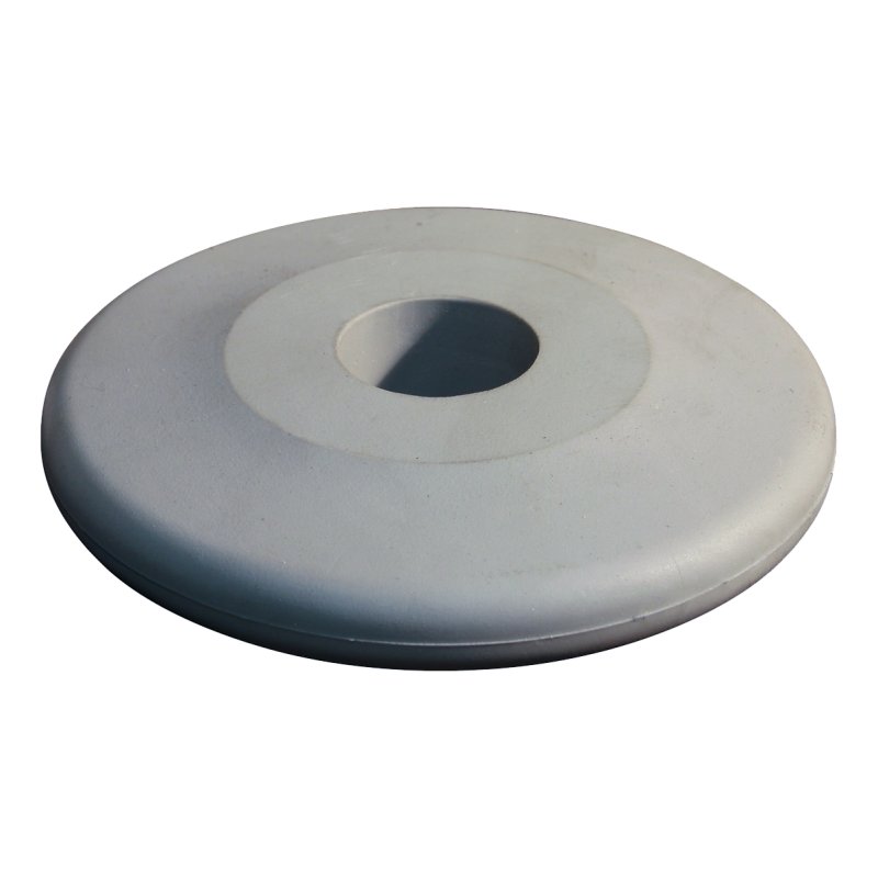 butoir Ø 90 Ø32mm gris argent RAL 7001