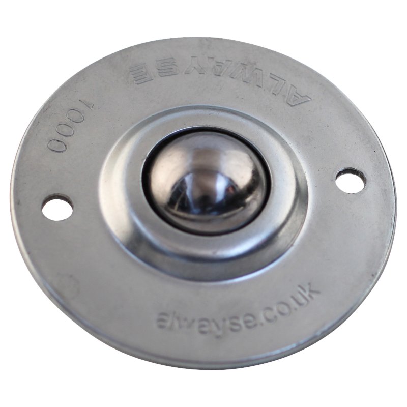 bille de manutention collerette standard Ø25,4 type 13 (bille d'acier, boîtier galvanisé) 1,7