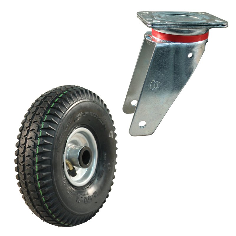 roulette pivotante 2.50-3 (210x65) 1.50x3 ET0 NL60mm métal C-248 gris argent 250mm 17 montage de la plaque roulement à rouleaux