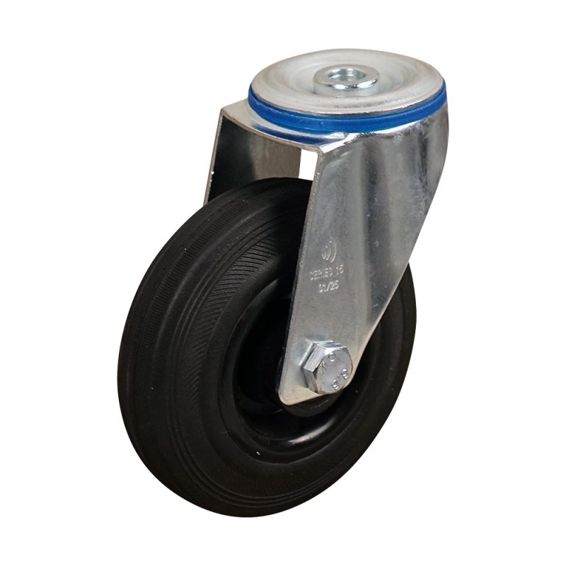 roulette pivotante 125mm série 01 ᠆ 15 trou pour boulon roulement à rouleaux