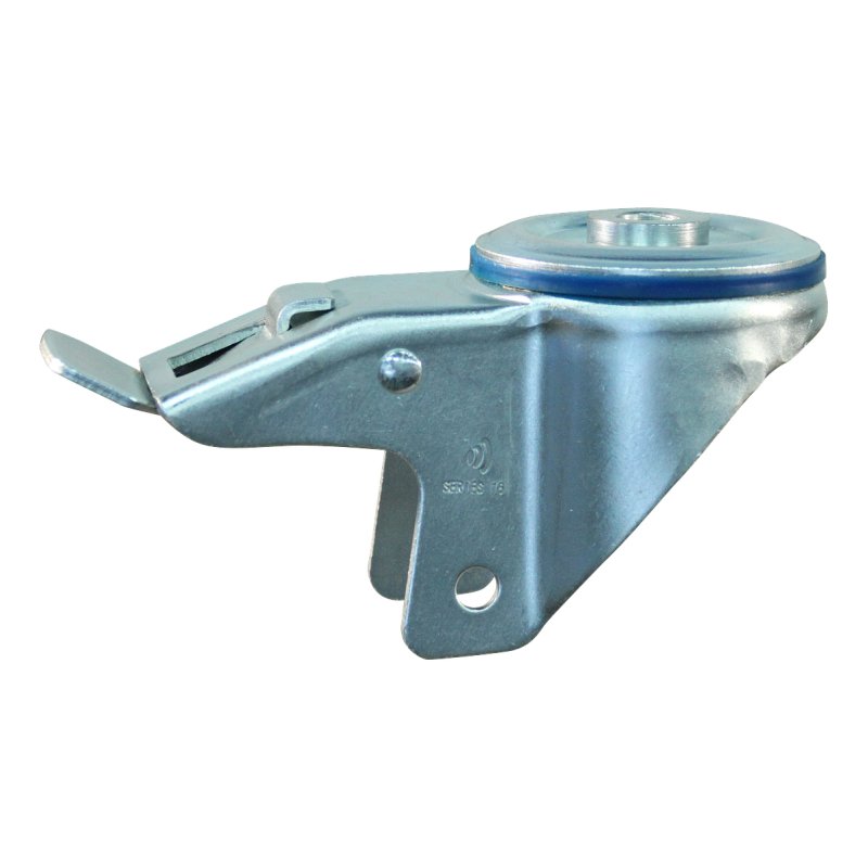 roulette pivotante avec frein 125mm série 01 ᠆ 15 trou pour boulon palier lisse