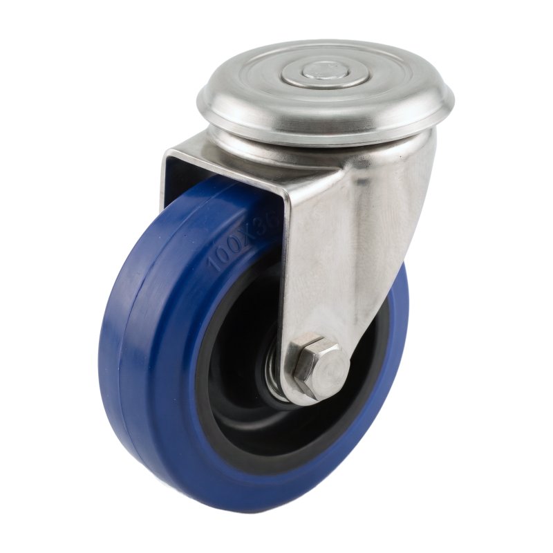 roulette pivotante 80mm série 13 ᠆ 30 trou pour boulon roulement à rouleaux