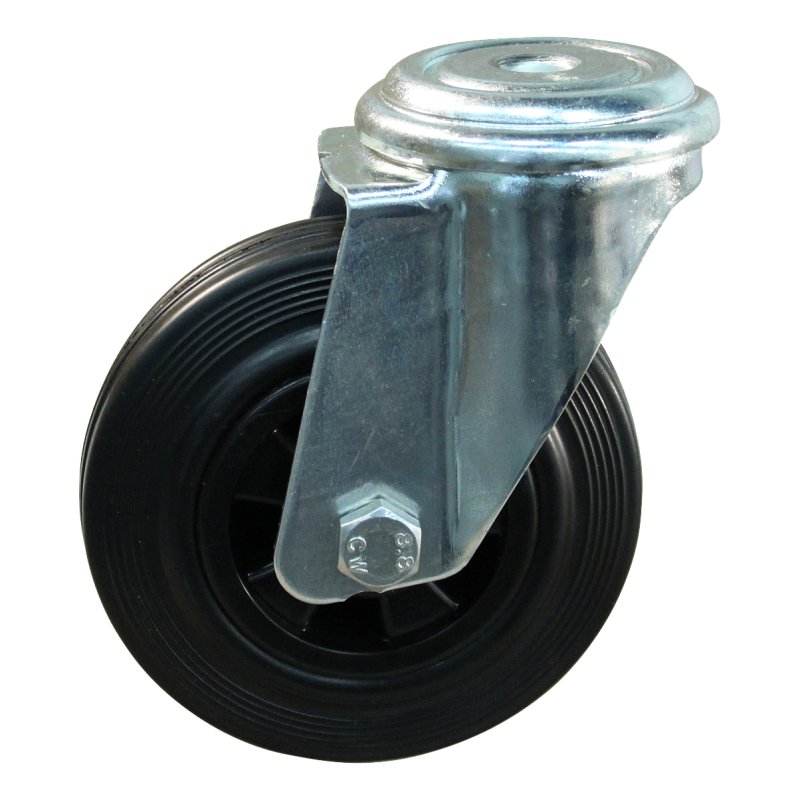 roulette pivotante 140mm série 01 ᠆ 91 trou pour boulon palier lisse