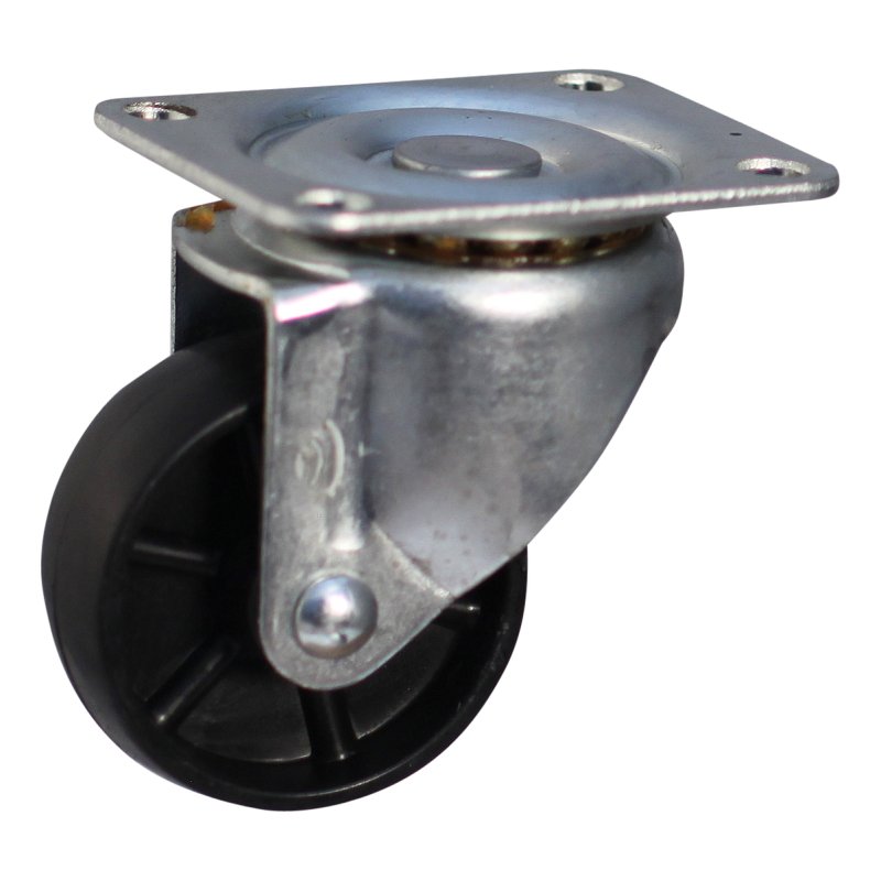 roulette pivotante 45mm serie 65 - 44 montage de la plaque palier lisse