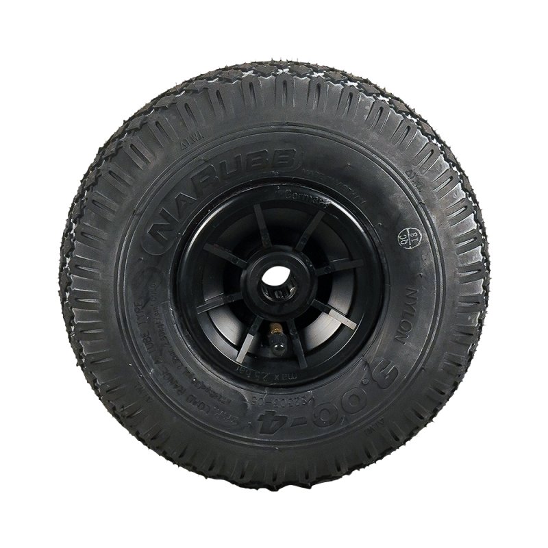 pneu + roue 3.00-4 2.10x4 (260x85) roulement à rouleaux Ø20 NL50mm plastique PP S-2303 noir