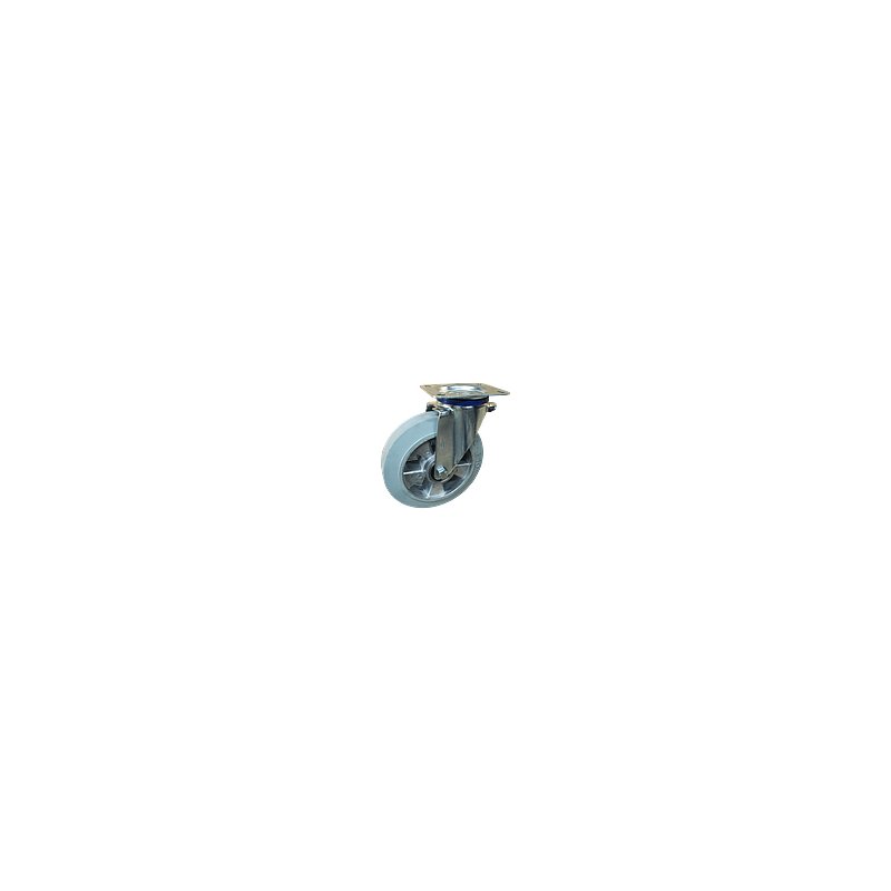 roulette pivotante 200mm serie 12 ᠆ 12 plaatbevestiging met uitsparing richtingvastzetter roulement à billes