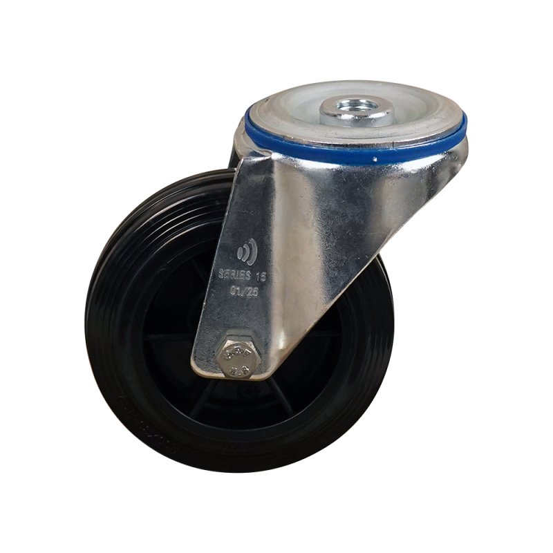 roulette pivotante 100mm série 06 ᠆ 15 trou pour boulon roulement à rouleaux