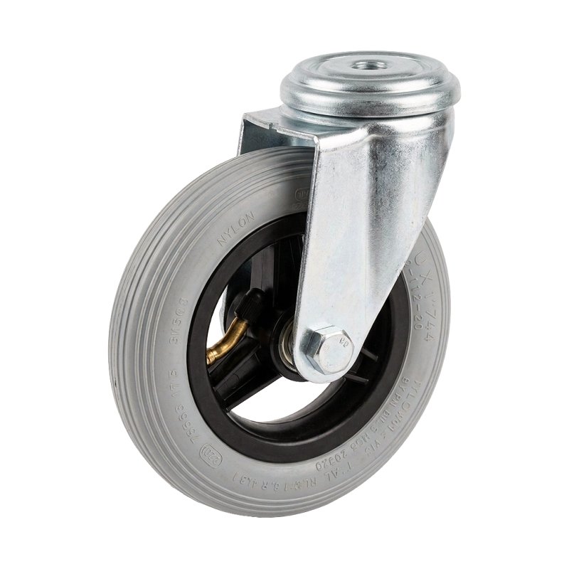 roulette pivotante 150mm serie 62 ᠆ 91 trou pour boulon roulement à billes