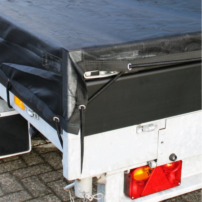 filet de sécurité micro mailles 6300x2400mm PE, 180 gr/m2 noir foncé RAL 9005