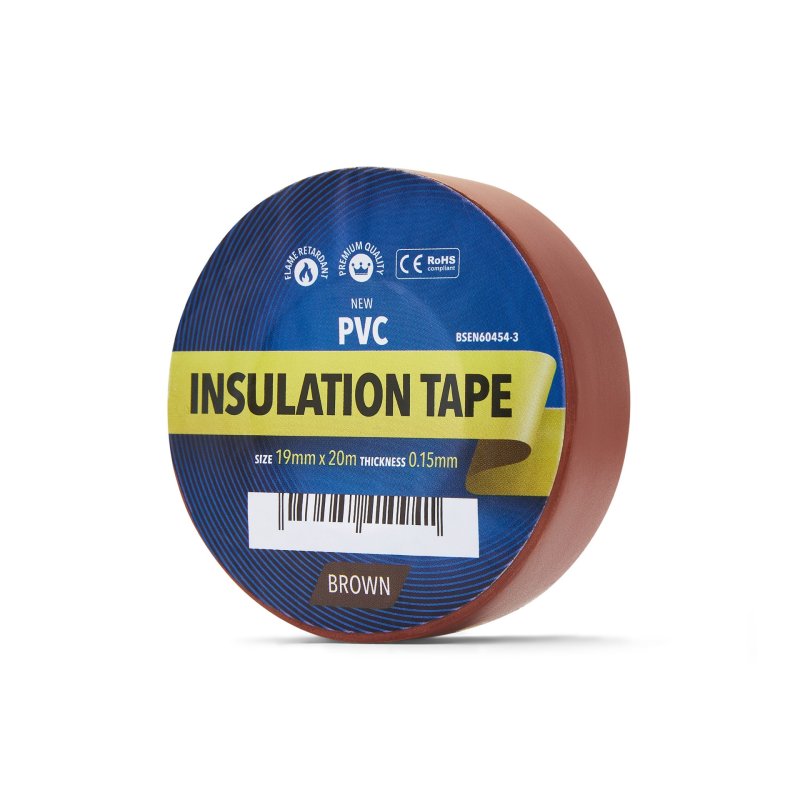 ruban isolant brun 20m par rouleau