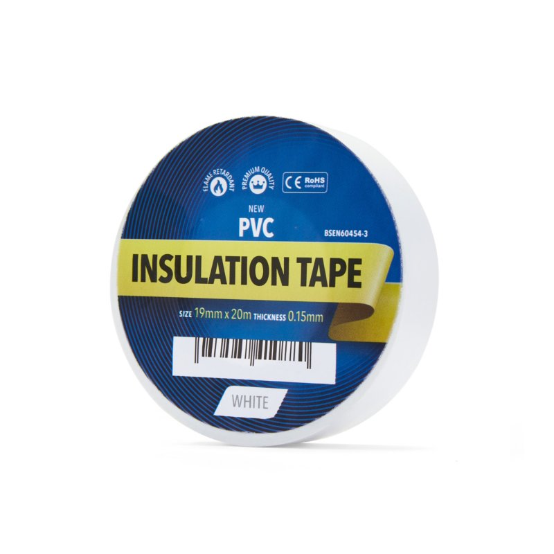 ruban isolant blanc 20m par rouleau