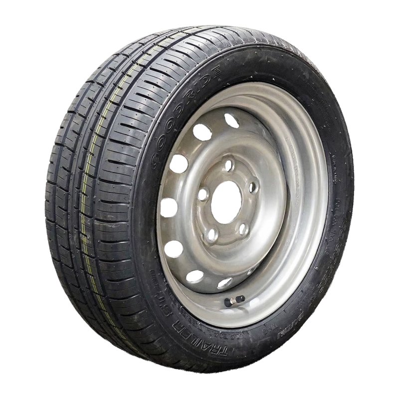 pneu + roue 165/70 R13 4Jx13H2 ET30 66,5/112/5 métal ST290 M+S gris argent