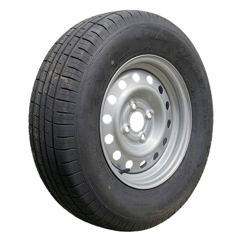 pneu + roue 185 R14C 5½Jx14H2 ET30 57/100/4 métal ST290 M+S gris argent