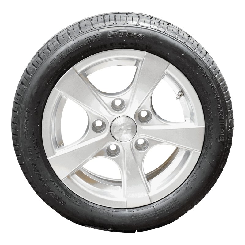 pneu + roue 195/50 R13C 6Jx13H2 ET30 67/112/5 métal léger ST290 M+S gris argent
