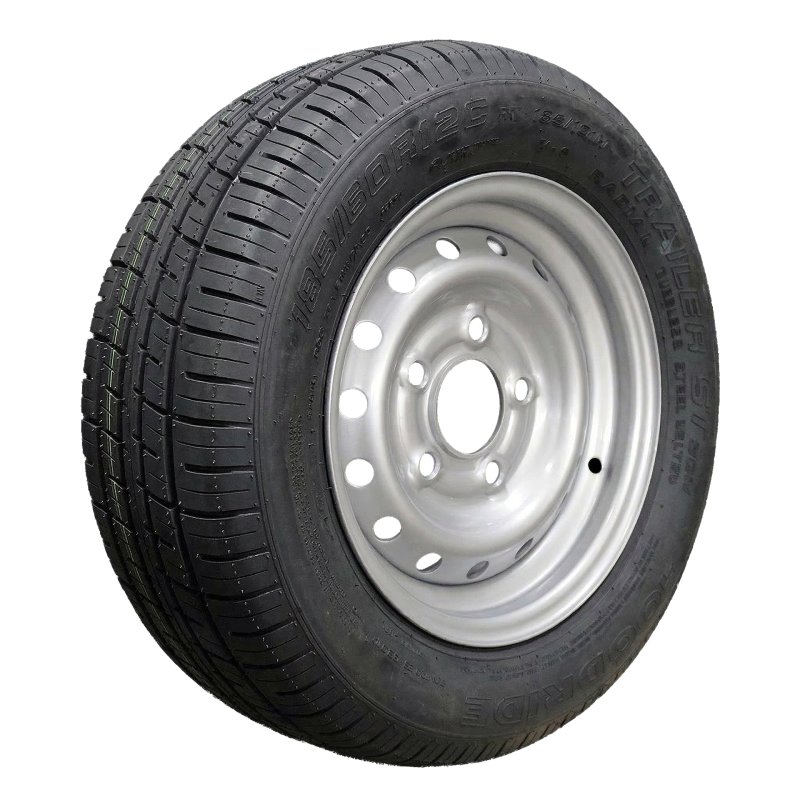 pneu + roue 195/60 R12C 5½Jx12H2 ET30 67/112/5 métal ST290 M+S gris argent