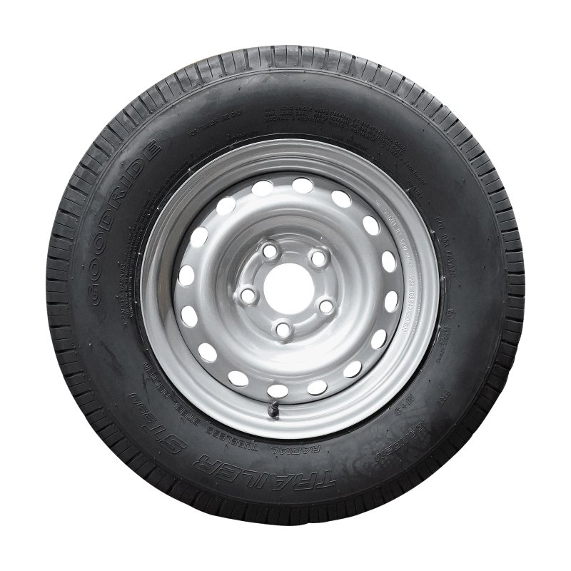 pneu + roue 195 R14C 5½Jx14H2 ET30 66,5/112/5 métal ST290 M+S gris argent