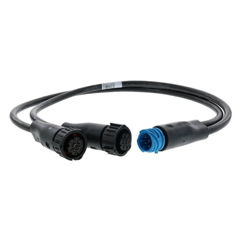 splitkabel 1x 7-PIN AMP Male > 2x 7-PIN AMP Fem 50cm