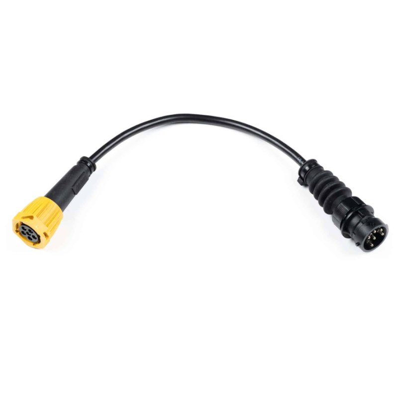adapterkabel links 6-PIN’s Fristom naar 8-PIN’s Aspöck
