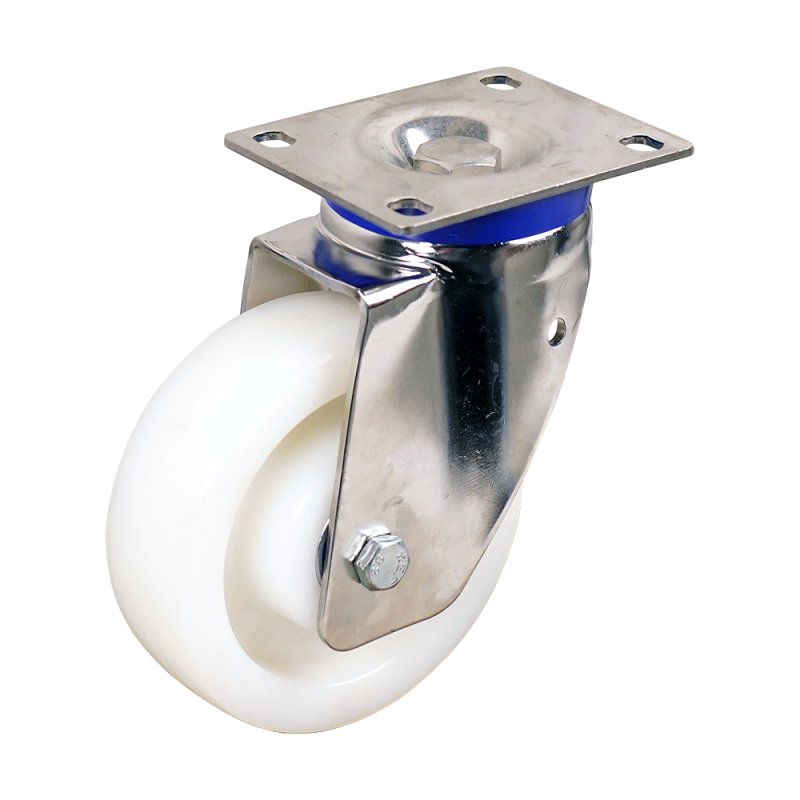 roulette pivotante 160mm serie 33 ᠆ 39 montage de la plaque Roulement à billes en inox