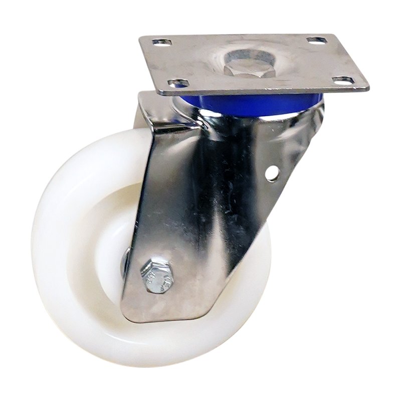roulette pivotante 160mm serie 33 ᠆ 39 montage de la plaque Roulement à billes en inox