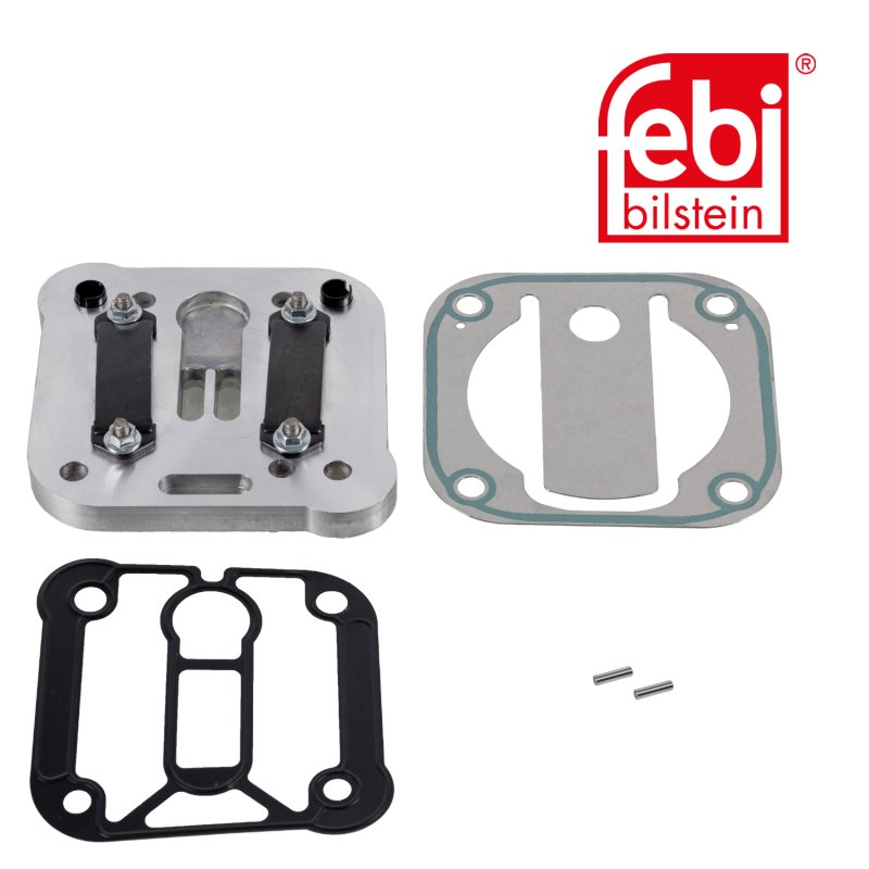 Kit de rép clapet à lamelles pour compresseur pneumatique, avec plaque de vannes