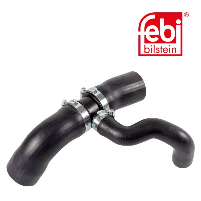 Durite de radiateur avec colliers de serrage