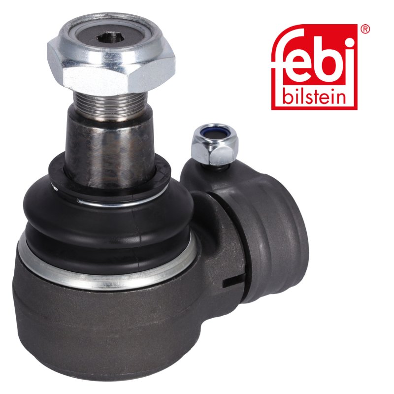 Articulation pour le cylindre de direction hydraulique, avec écrou-frein