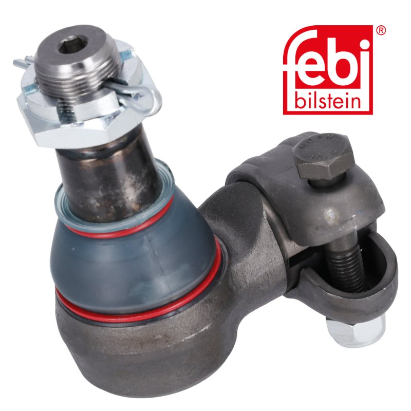 Articulation pour le cylindre de direction hydraulique, avec écrou-frein