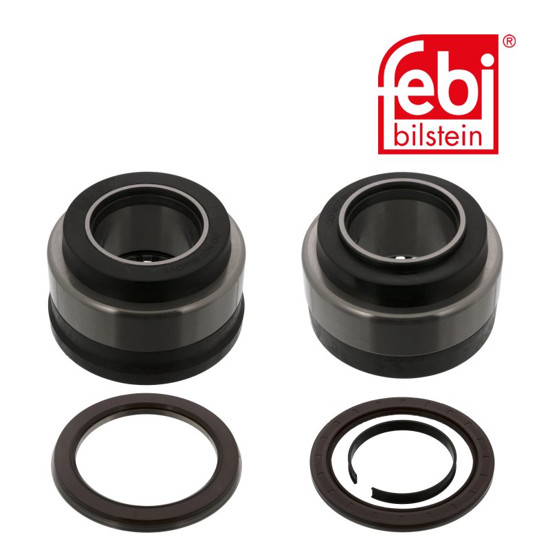 Kit de roulement de roue avec bague d'étanchéité d'arbre et circlip