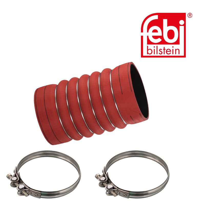 Tube d'air de suralimentation avec colliers de serrage