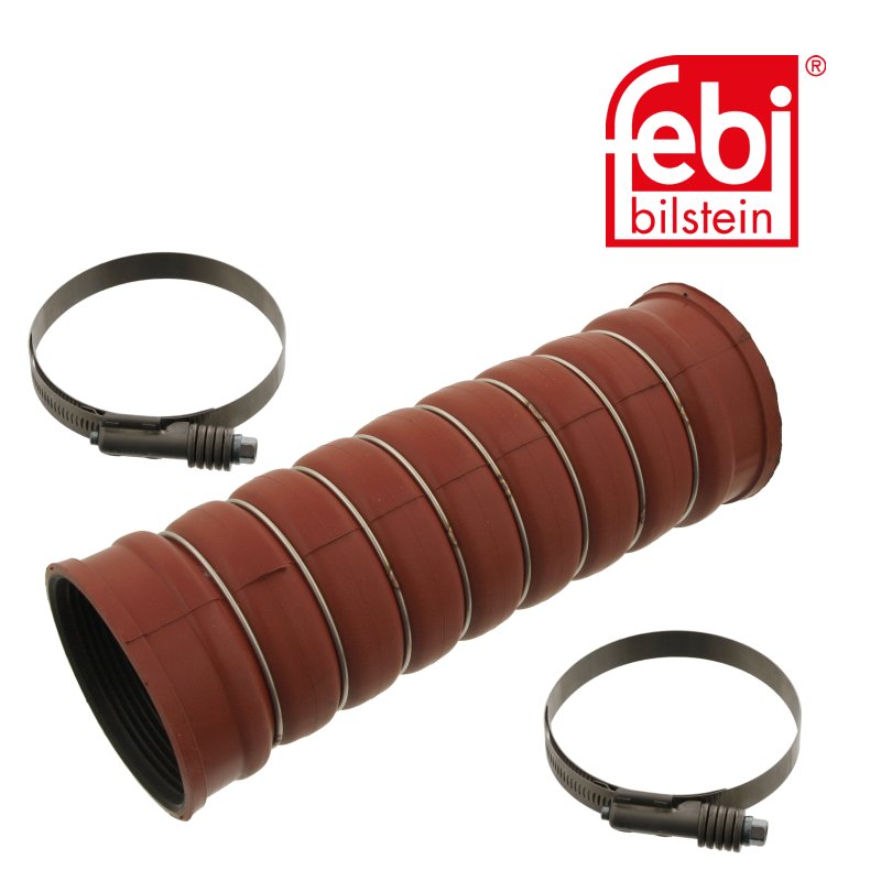 Tube d'air de suralimentation avec colliers de serrage