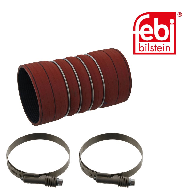 Tube d'air de suralimentation avec colliers de serrage